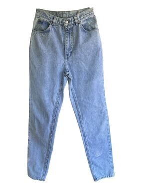Jordache USA Made Vintage Mom Jeans 27x29 High Rise Tapered Acid Wash 80s 90s